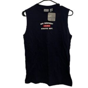 NWT Bum Equipment Navy Blue Sleeveless Tank Top Size 10/12 Large